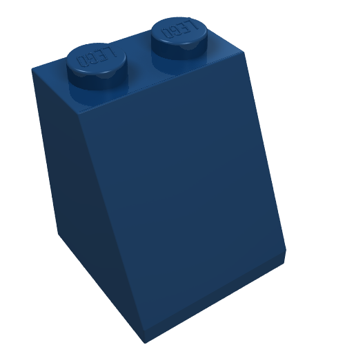 Part 3678b - Slope 65 2 x 2 x 2 with Bottom Tube - De BrickPlaats