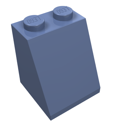 Part 3678b - Slope 65 2 x 2 x 2 with Bottom Tube - De BrickPlaats