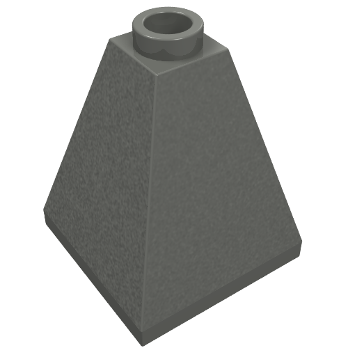 Part 3688 - Slope 75 2 x 2 x 2 Quadruple Convex - Blocked Open Stud or Hollow Stud - De BrickPlaats