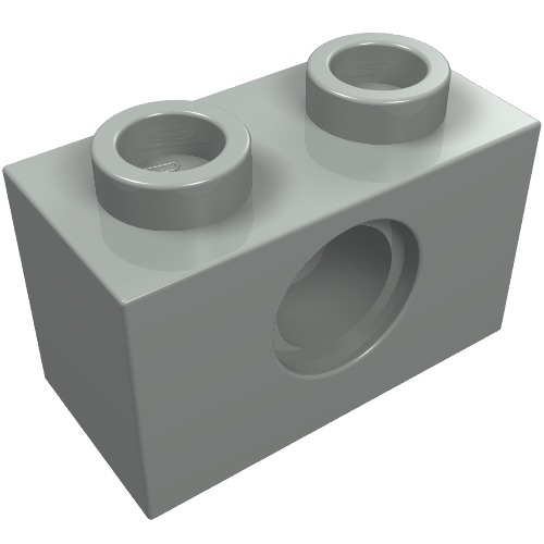 Part 3700 - Technic, Brick 1 x 2 with Hole - De BrickPlaats