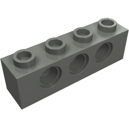 Part 3701 - Technic, Brick 1 x 4 with Holes - De BrickPlaats