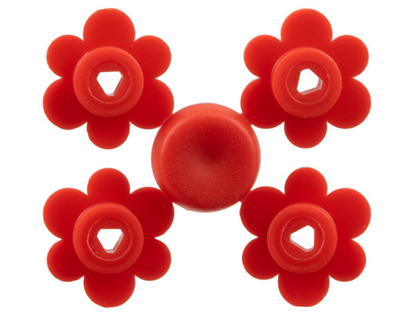 Part 3742sprue - Plant Flower Small, 4 on Sprue - De BrickPlaats