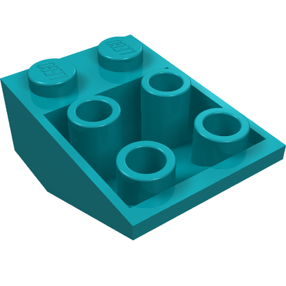Part 3747a - Slope, Inverted 33 3 x 2 with Flat Bottom Pin without Connections between Studs - De BrickPlaats