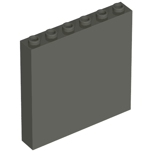 Part 3754 - Brick 1 x 6 x 5 - De BrickPlaats