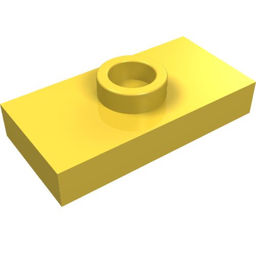 Part 3794b - Plate, Modified 1 x 2 with 1 Stud with Groove (Jumper) - De BrickPlaats