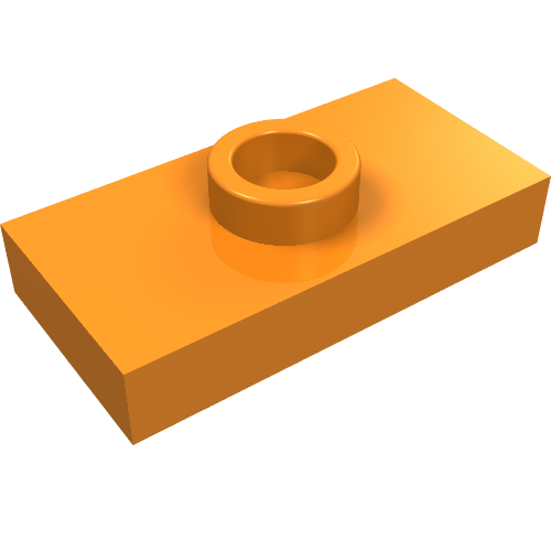 Part 3794b - Plate, Modified 1 x 2 with 1 Stud with Groove (Jumper) - De BrickPlaats