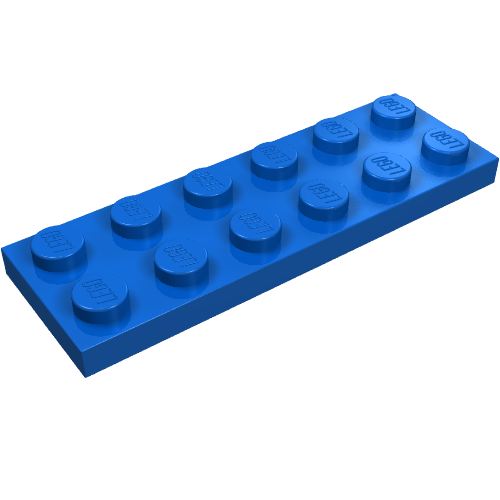 Part 3795 - Plate 2 x 6 - De BrickPlaats