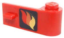 Part 3821pb002 - Door 1 x 3 x 1 Right with Classic Fire Logo Pattern - De BrickPlaats