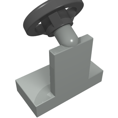 Part 3829c01 - Vehicle, Steering Stand 1 x 2 with Black Steering Wheel - De BrickPlaats
