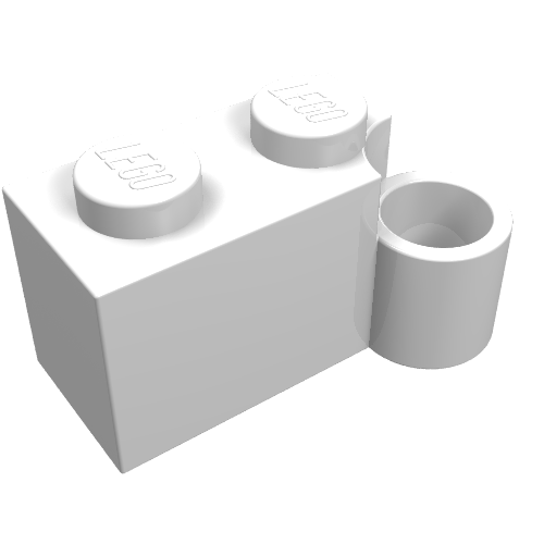 Part 3831 - Hinge Brick 1 x 4 Swivel Base - De BrickPlaats
