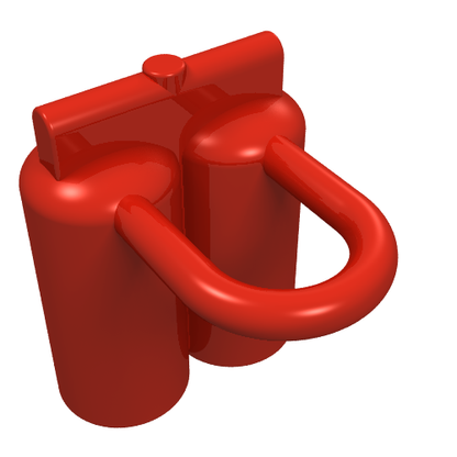Part 3838 - Minifigure Air Tanks - De BrickPlaats