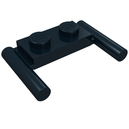 Part 3839b - Plate, Modified 1 x 2 with Bar Handles - Flat Ends, Low Attachment - De BrickPlaats