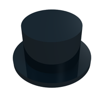 Part 3878 - Minifigure, Headgear Hat, Top Hat - De BrickPlaats