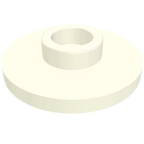 Part 38799 - Minifigure, Utensil Tea Saucer with Hollow Stud - De BrickPlaats
