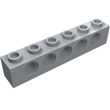 Part 3894 - Technic, Brick 1 x 6 with Holes - De BrickPlaats