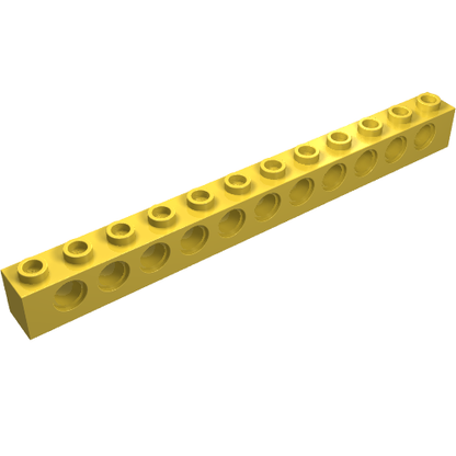 Part 3895 - Technic, Brick 1 x 12 with Holes - De BrickPlaats