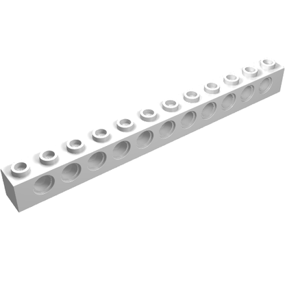 Part 3895 - Technic, Brick 1 x 12 with Holes - De BrickPlaats