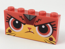 Part 39266pb02 - Brick 1 x 5 x 2 with Angry Ultrakatty Pattern - De BrickPlaats