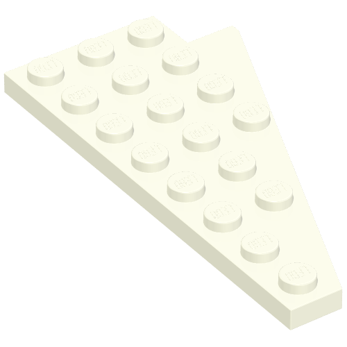 Part 3933 - Wedge, Plate 8 x 4 Wing Left - De BrickPlaats