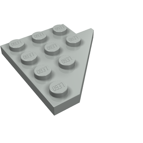 Part 3936 - Wedge, Plate 4 x 4 Wing Left - De BrickPlaats