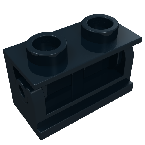 Part 3937c01 - Hinge Brick 1 x 2 with (Same Color) Top Plate (3937 / 3938) - De BrickPlaats