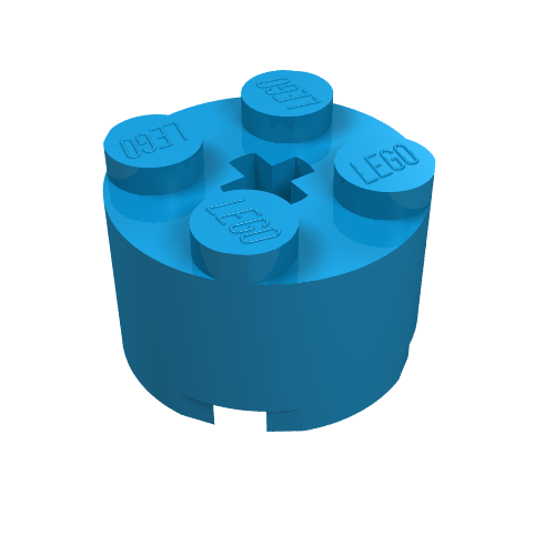 Part 3941 - Brick, Round 2 x 2 with Axle Hole - De BrickPlaats
