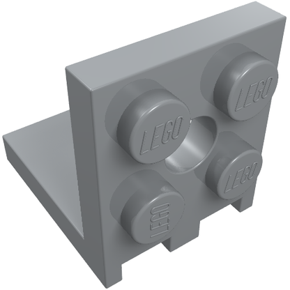 Part 3956 - Bracket 2 x 2 - 2 x 2 with 2 Holes - De BrickPlaats