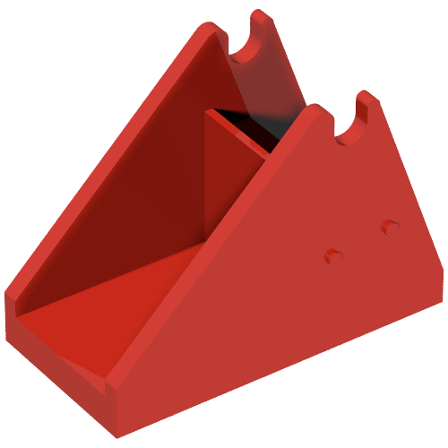 Part 3999 - Ladder Holder 2 x 4 x 2 1/3 for Ladder 16 x 4 with Semi-Circular Pivot - De BrickPlaats
