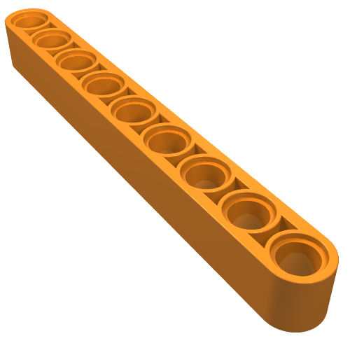 Part 40490 - Technic, Liftarm Thick 1 x 9 - De BrickPlaats