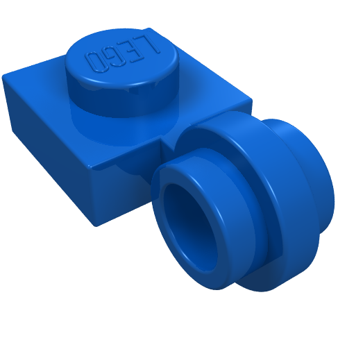 Part 4081a - Plate, Modified 1 x 1 with Light Attachment - Thin Ring - De BrickPlaats