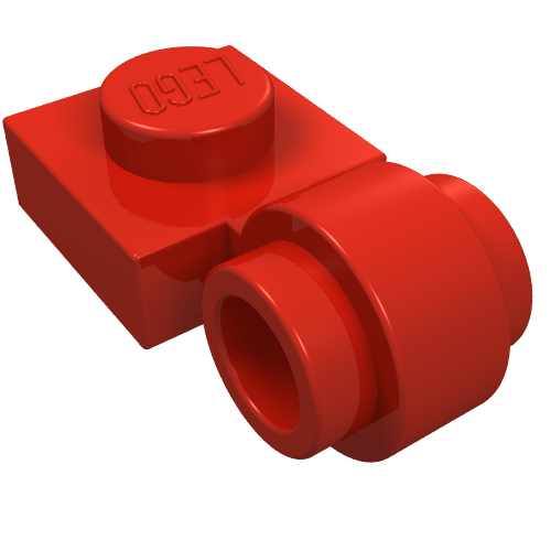 Part 4081b - Plate, Modified 1 x 1 with Light Attachment - Thick Ring - De BrickPlaats