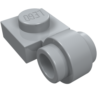Part 4081b - Plate, Modified 1 x 1 with Light Attachment - Thick Ring - De BrickPlaats