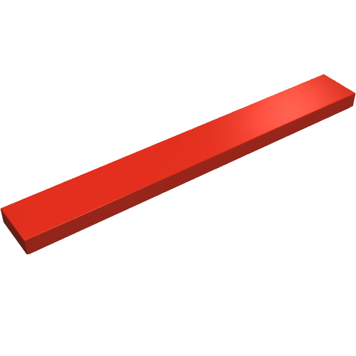 Part 4162 - Tile 1 x 8 - De BrickPlaats