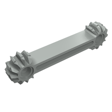 Part 41666 - Technic, Arm 1 x 7 with Gear 9 Tooth Double Bevel Ends - De BrickPlaats