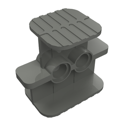 Part 41752 - Rubber Band / Belt Holder 2 x 4 x 2 1/3 - De BrickPlaats