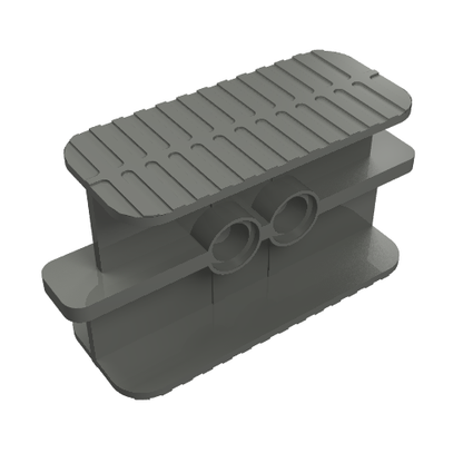 Part 41753 - Rubber Band / Belt Holder 2 x 6 x 2 1/3 - De BrickPlaats