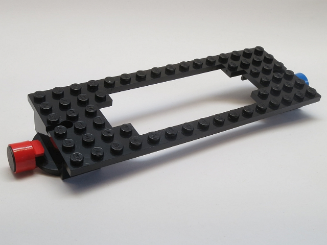 Part 4178a - Train Base 6 x 16 Cutout and Holes with Magnets - De BrickPlaats