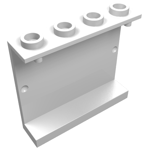 Part 4215b - Panel 1 x 4 x 3 - Hollow Studs - De BrickPlaats