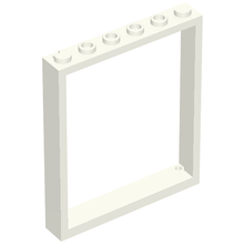 Part 42205 - Window 1 x 6 x 6 Flat Front - De BrickPlaats