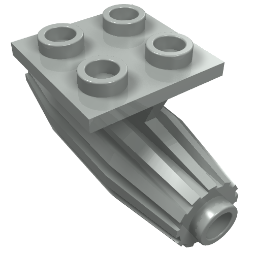 Part 4229 - Engine, Strakes, 2 x 2 Thin Top Plate - De BrickPlaats