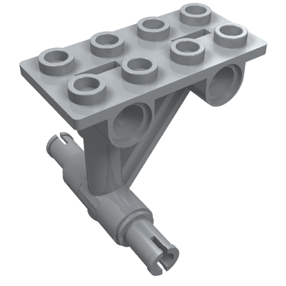 Part 42608 - Plate, Modified 2 x 4 Thin with Bottom Struts to Pins - De BrickPlaats