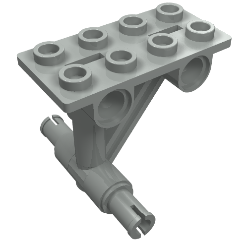 Part 42608 - Plate, Modified 2 x 4 Thin with Bottom Struts to Pins - De BrickPlaats