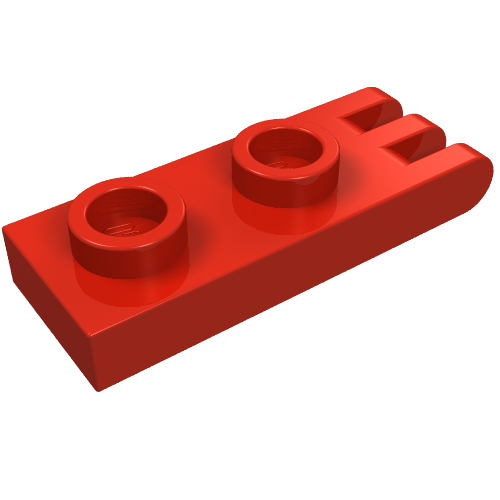 Part 4275b - Hinge Plate 1 x 2 with 3 Fingers on End - Hollow Studs - De BrickPlaats