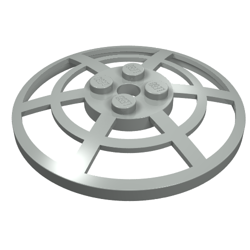 Part 4285a - Dish 6 x 6 Inverted (Radar) Webbed - Type 1 (underside attachable at any position) - De BrickPlaats