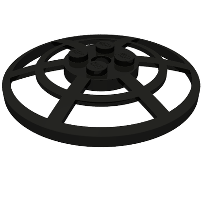 Part 4285b - Dish 6 x 6 Inverted (Radar) Webbed - Type 2 (Underside Attachment Positions at 90 degrees) - De BrickPlaats