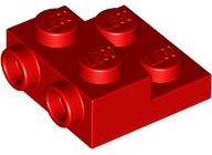 Part 4304 - Plate, Modified 2 x 2 x 2/3 with 2 Studs on Side - Hollow Bottom Tube - De BrickPlaats