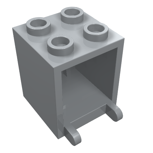 Part 4345 - Container, Box 2 x 2 x 2 - De BrickPlaats