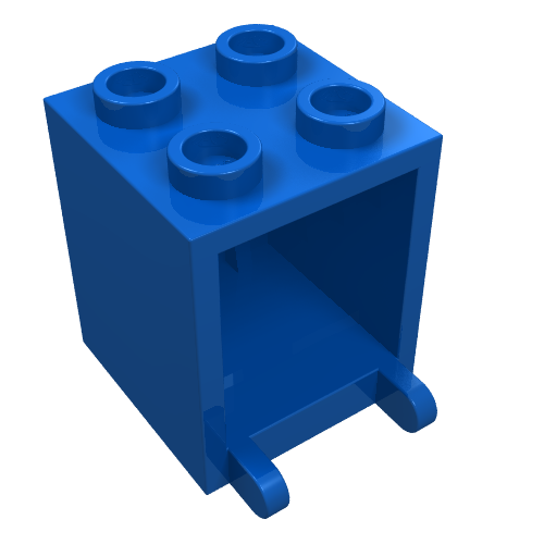 Part 4345 - Container, Box 2 x 2 x 2 - De BrickPlaats