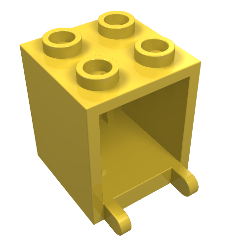 Part 4345 - Container, Box 2 x 2 x 2 - De BrickPlaats