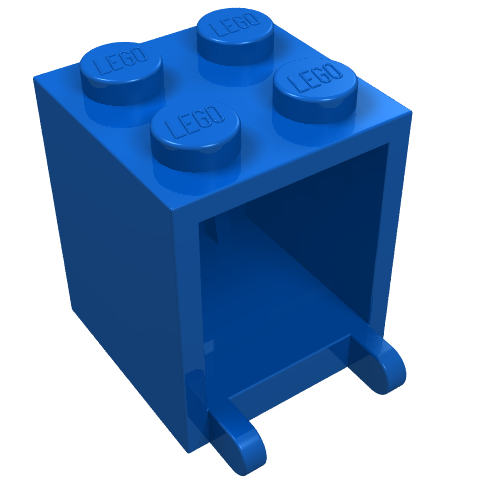 Part 4345a - Container, Box 2 x 2 x 2 - Solid Studs - De BrickPlaats